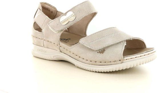 Rieker V7474 Dames Sandalen Beige Maat 38