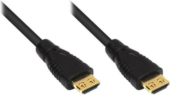 Alcasa 10m 2xHDMI HDMI kabel HDMI Type A (Standaard) Zwart