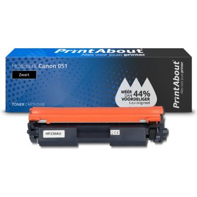 PrintAbout Huismerk Canon 051 Zwart Toner - Compatibel