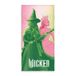 Wicked Velours Handdoek, ca. 75 x 150 cm, 100% Katoen