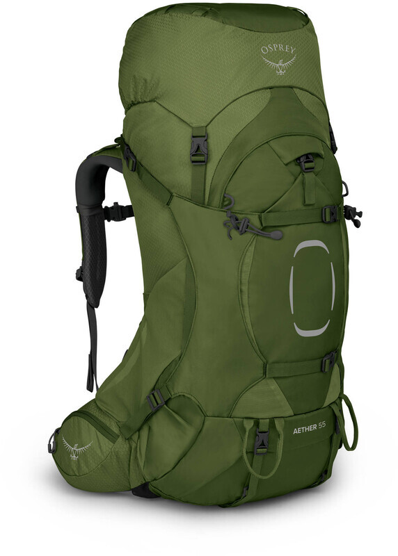 Osprey Aether 55 Backpack, garlic mustard green