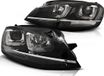 Viking Choice AP Onderdelen B.V. Koplampen dagrijlicht VW GOLF 7 11-17 U-TYPE ZWART WITH CHROOM LINE