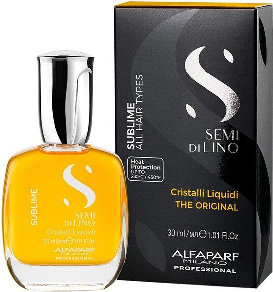 Alfaparf Milano Hair Oil Semi Di Lino Sublime Cristal Liquid The Original 30 ml