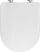 Furnibella D-vorm WC bril Wit Toiletbril PP met Softclose en Quick Release knoop