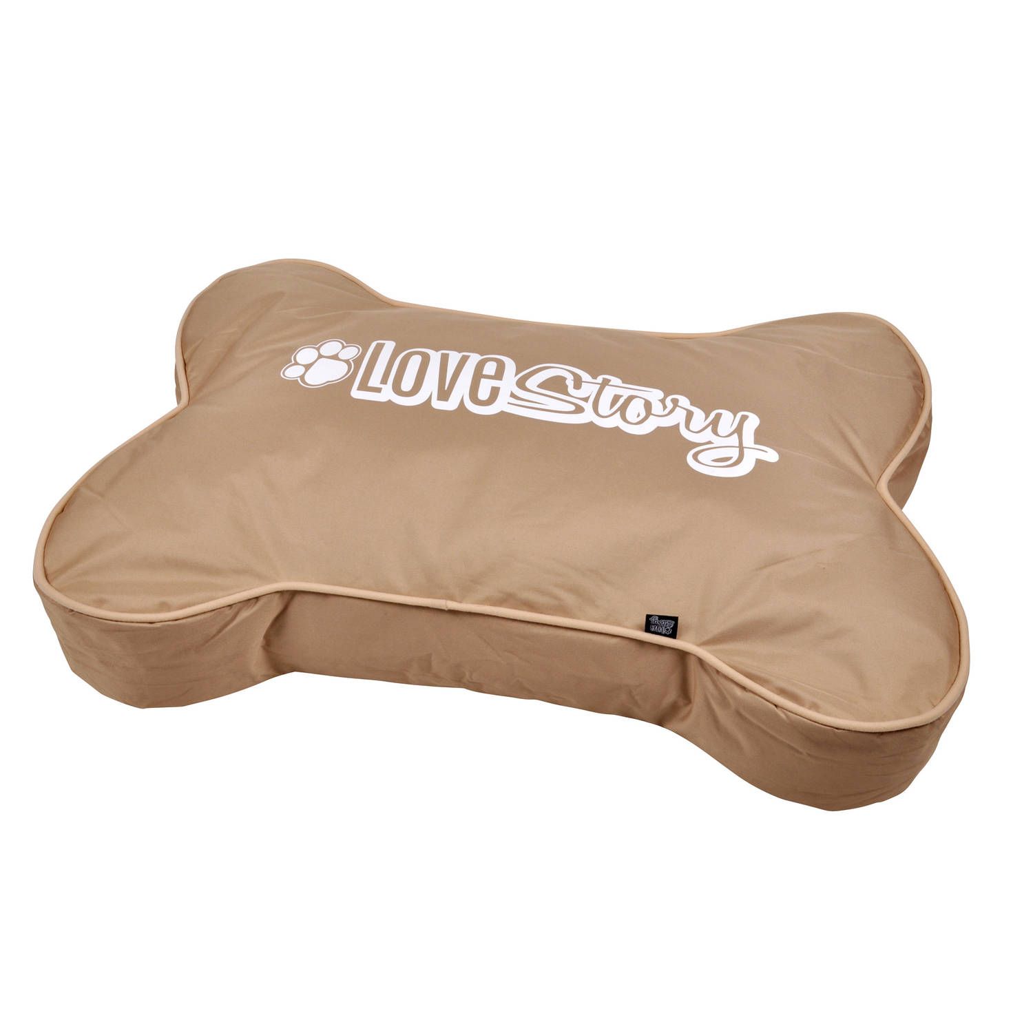 wicotex Hondenkussen - Hondenbed - Bone shape - 100x70cm - taupe