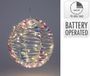 Home & Styling LED bal 25cm iriserend met timerfunctie en batterij