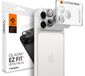 Spigen Camera Protector Geschikt voor Apple iPhone 18 Pro - Glas.tR EZ Fit Optik Pro XL - 9H Tempered Glass - Zilver