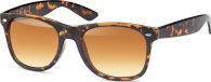 styleBREAKER Lunettes de soleil nerd unies avec verres miroir ou teintés, design rétro classique 09020039