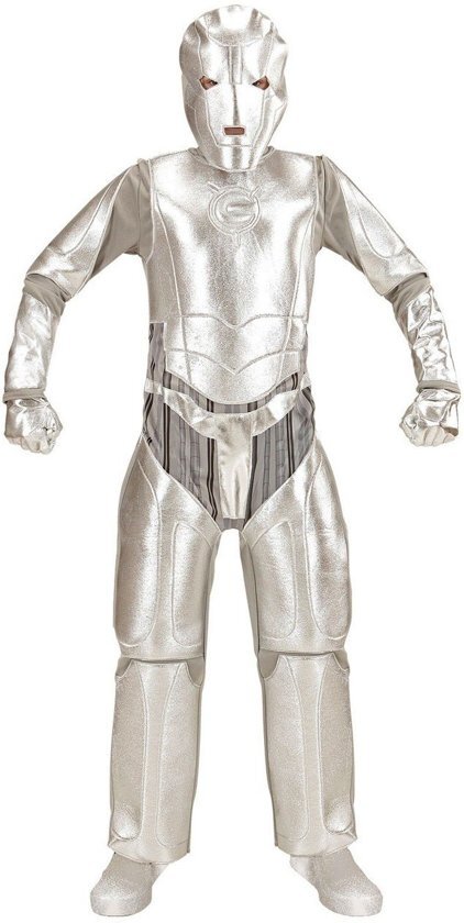 Widmann Science Fiction & Space Kostuum Space Invader Tin Man Jongen Maat 140 Carnaval kostuum Verkleedkleding