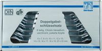 SW-Stahl steeksleutelset 8-delig, 6-22 mm, chroom-vanadiumstaal, zilver