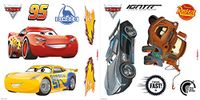 Komar 16405 Windowsticker "Cars3", 31 x 31 cm, 14 delen, zelfklevend, Made in Germany, kleurrijk