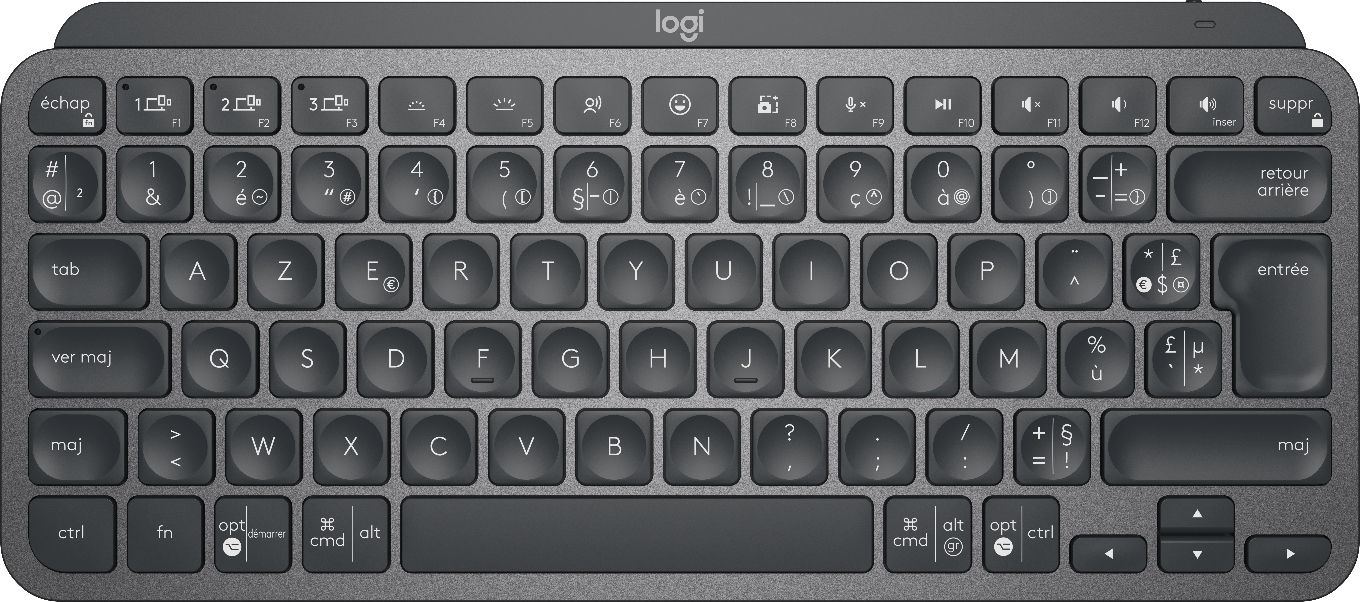 Logitech MX Keys Mini - Draadloos Bluetooth Toetsenbord - AZERTY Frans - Graphite