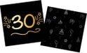 Folat Servetten Shining Glam 30 Jaar 16 Stuks 33 x 33 cm