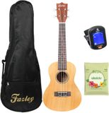 Fazley Concert-ukelele starterset - incl. tuner, tas en standaard - FUK118NT - Hout
