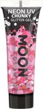 Moon Creations Glitter Makeup Moon Glow - Neon UV Chunky Glitter Gel Roze