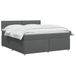 vidaXL Boxspringbed met matras, donkergrijs, 160 x 200 cm, gestoffeerd