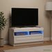 Maison Exclusive - meuble TV LED, blanc, en panneaux de fibres de bois