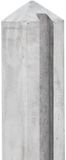Merkloos Tuindeco Berton-sleufpaal wit/grijs 11,5x11,5x277 cm tussenmodel