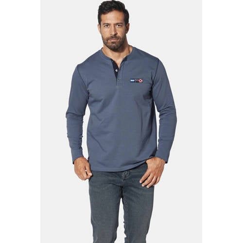 Jan Vanderstorm longsleeve JORNSEN Plus Size blauw