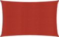vidaXL Zonnezeil 160 g/m² 2,5x4 m HDPE Rood