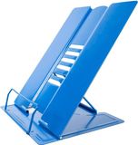Intirilife Leesstandaard van metaal, blauw, 21 x 16,5 x 20,3 cm