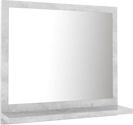 vidaXL Badkamerspiegel 40x10,5x37 cm bewerkt hout betongrijs