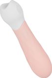 EIS Vibrator Minivibrator met diamantstructuur 11,5 cm Wit/Roze
