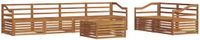 vidaXL - Bank loungeset - Naturel - Massief Acacia Hout