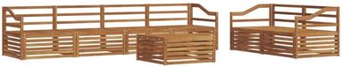 vidaXL - Bank loungeset - Naturel - Massief Acacia Hout