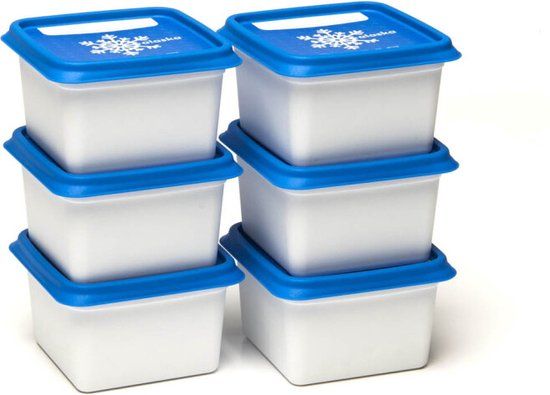 Amuse Alaska Mini Diepvriesdozen - Set van 6 - 200 ml - Blauw