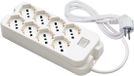 Fanton 47440, 1.5m, 8 Outlets, With Grounding, 3680W, White