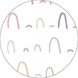 Bonateks Ronde digitaal bedrukte muismat, antislip onderkant, voor kantoor en thuis, diameter: 22 cm