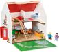 Maison de poupées "City Life", 54 pièces, en bois, avec meubles et poupées