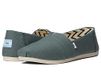 TOMS Alpargata Heritage platte mocassins voor dames, bonsai groen, 40 EU