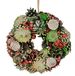 Natuurlijke krans met echte kegels, lotus-parels, bessen, wanddecoratie, deurkrans, tafelkrans, adventsdecoratie, adventskrans, kerstdecoratie, kransen, natuurlijke materialen, droge bloemen