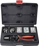 TOOLCRAFT TO-7703463 Krimptangset 83-delig Adereindhulzen 0.5 tot 35 mm² Incl. assortiment adereindhulzen in koffer