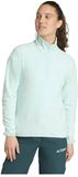Adidas Multi Essentials Fleece Met Halve Rits Groen M Vrouw