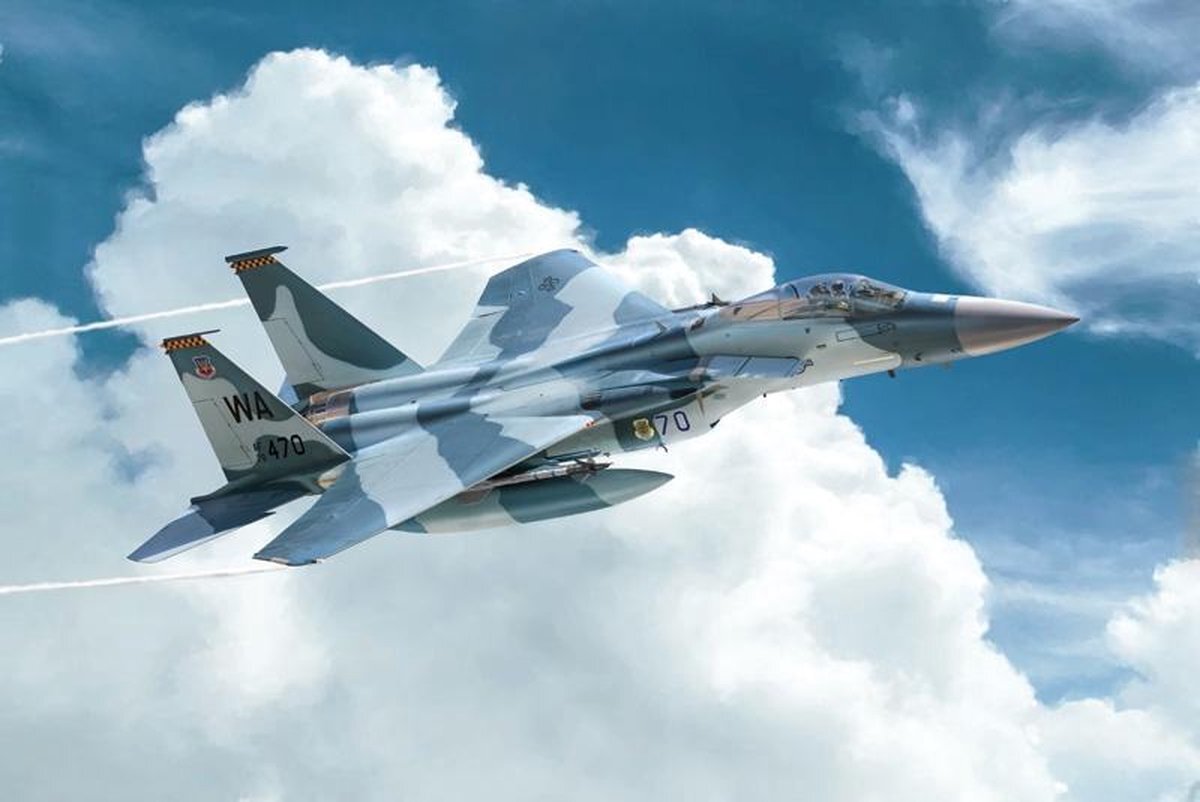 Italeri 1415S - 1:72 F-15C Eagle, modelbouw, bouwpakket, staande modelbouw, knutselen, hobby, lijmen, plastic bouwpakket, detailgetrouw