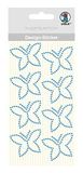 URSUS 75070007 design sticker vlinders, 8 stuks in blauw