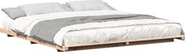 Marron Cadre de lit 200 x 210 cm Bois de pin massif
