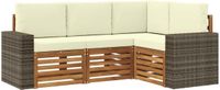 vidaXL Buiten bank set 4 st Polyester