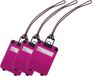 Merkloos / Sans marque Makito Western Europe Kofferlabel - Pakket van 5x stuks - 9,5 cm - Reiskoffer reisaccessoires - Roze