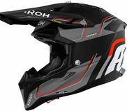 Airoh Aviator 3 Leader Motocrosshelm - Zwart Mat/grijs/oranje