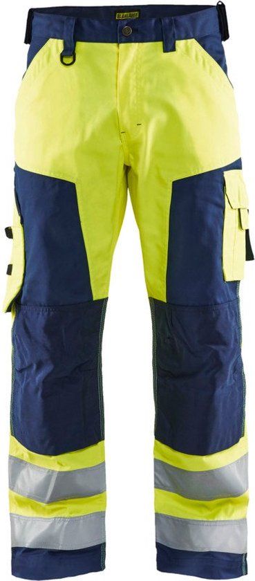 Blaklader Werkbroek High Vis 1566-1811 - High Vis Geel/Marineblauw - C50