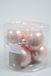 Decoris Christbaumkugel Glas Ø 8 cm - Puder Rosa (6 Stück)