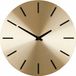 Mica Decorations Wandklok - Goud/Zwart - Aluminium - D35,5 cm