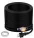 Icecat Câble chauffant avec thermostat, 12 mètres, couleur noire
