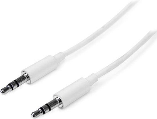 Startech 1m White Slim 3.5mm Stereo Audio Cable