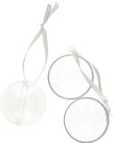 Gerimport DIY kerstballen - 16 stuks - 4 cm diameter - Transparant