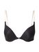 Hunkemöller Dames Lingerie Voorgevormde push-up beugel bh Transparant - Zwart - maat C75